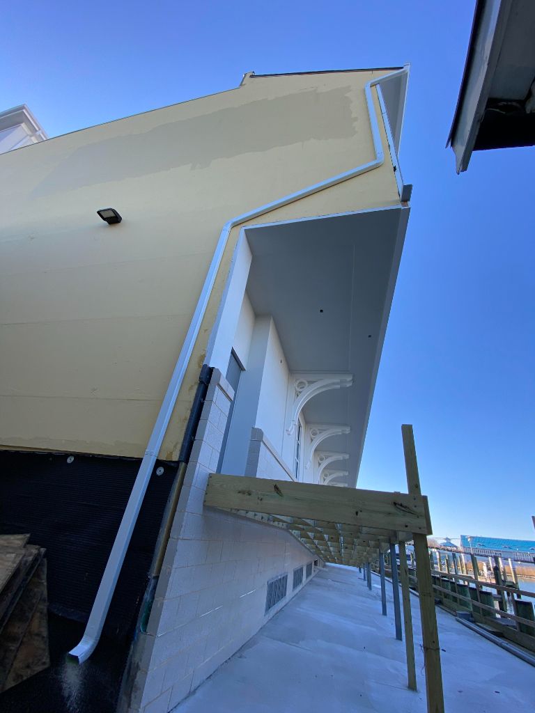 Commercial gutter installation