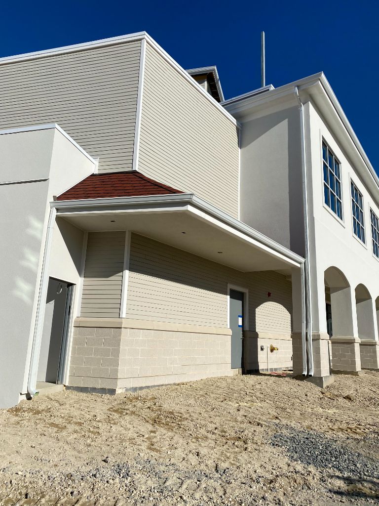 Commercial gutter installation