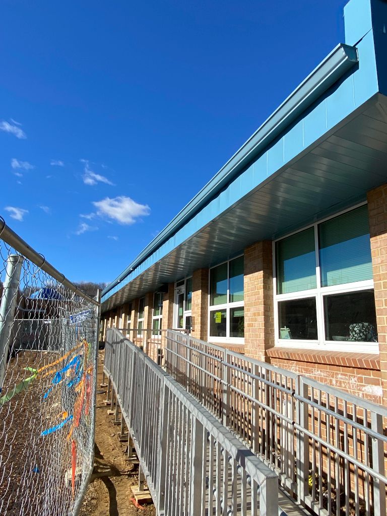 Commercial gutter installation