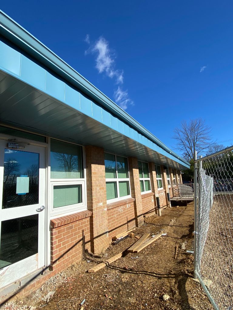 Commercial gutter installation
