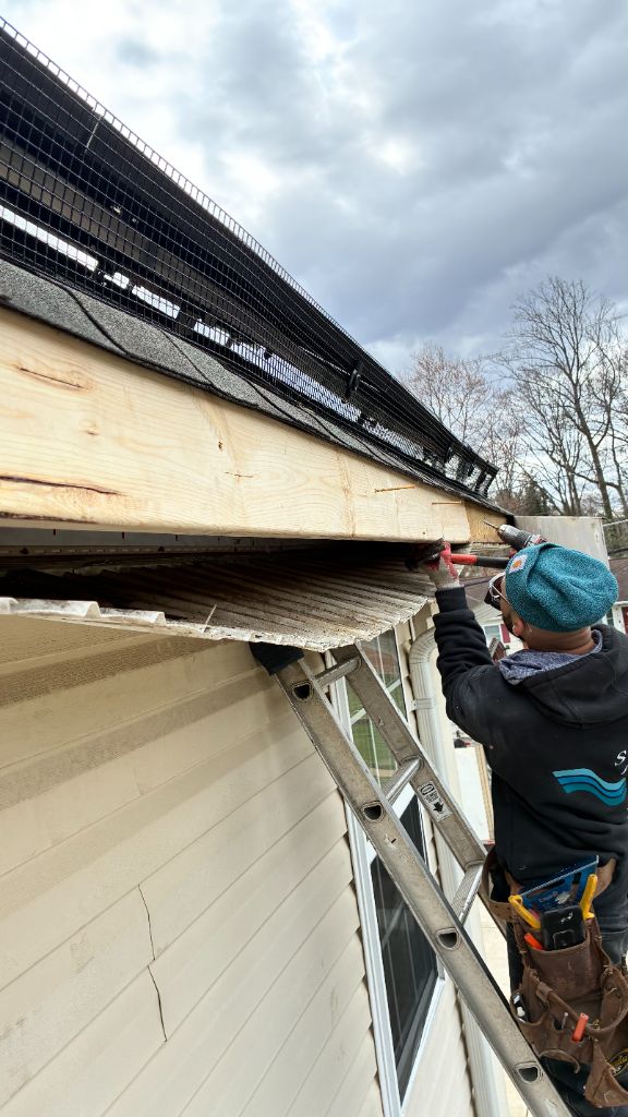 Fascia repair in progress